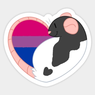 Bisexual Pride Rat Sticker